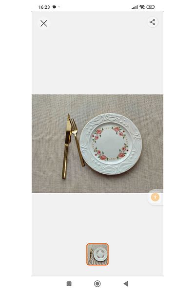 EBRULİEMAYE Inci Stoneware Pasta Plate 6 Persons 6 Pieces