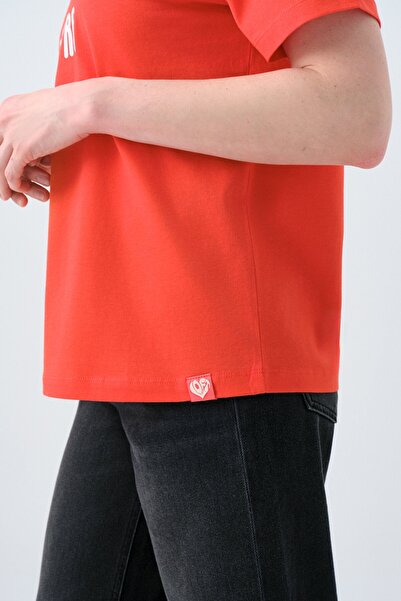 Loft Women's Regular Fit T-Shirt Lf2039129 Red