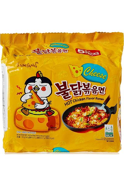 SAMYANG Samyang Spicy Cheese Ramen Noodles, 140g x 5
