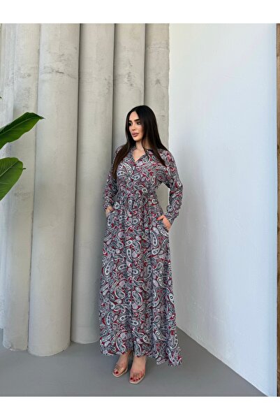 MitraMina Exotic Pattern Shirt Dress