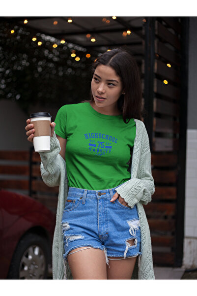 Butik High School Varsity / Γυναικείο πολύχρωμο μπλουζάκι