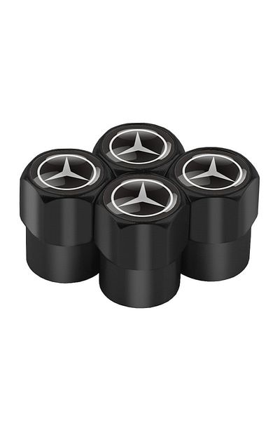 OEM Set 4 capace de supapă Mercedes negre