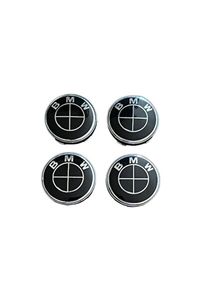 BMW Set 4 capace roti 60mm negru compatibil/inlocuitor janta aliaj