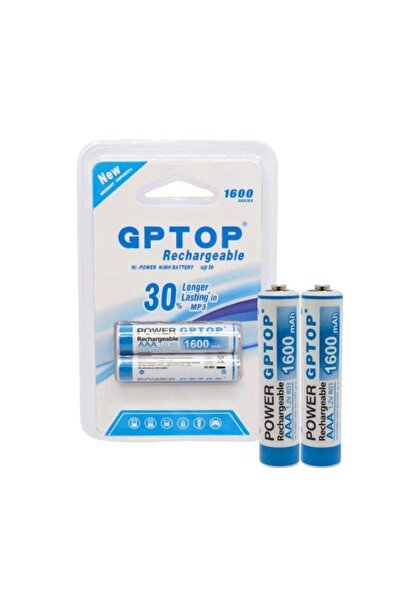 Genel Markalar Powermaster PM-9539 Şarjlı 1600 mAh 1.2V İnce Kalem AAA Pil (2...