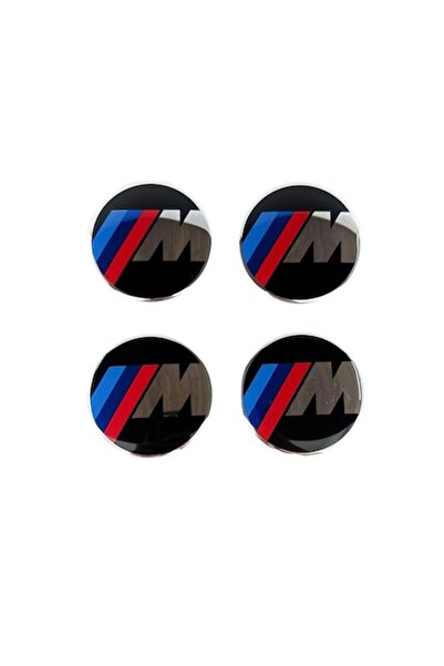 MAF Set 4 embleme autocolante BMW M din aluminiu 56mm pentru capace de jante