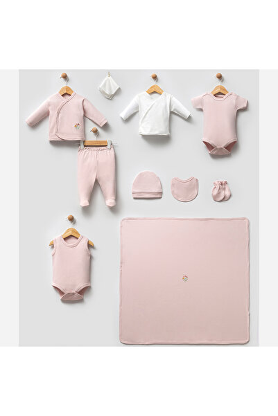 ZEYNUKO طقم زيبين لحديثي الولادة مكون من 10 قطع مطرزة بالزهور للفتيات الصغيرا...