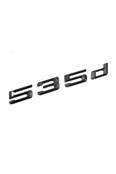 MAF Emblema 535d Negru lucios, spate portbagaj BMW