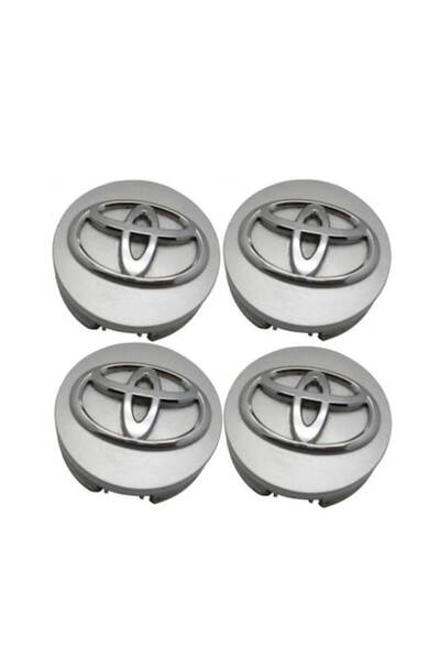MAF Set de 4 capace de roată 62mm pentru Toyota, argintii