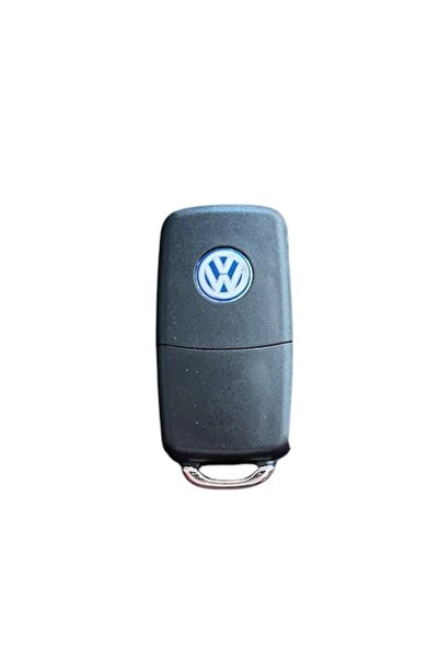 MAF Carcasa cheie emblema VW tip briceag, 3 butoane, LED la mijloc, Albastru