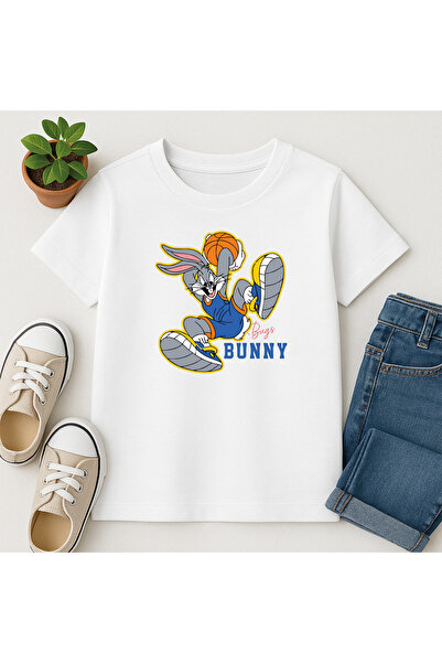 SVART WEAR Tricou Bugs Bunny pentru copii și adolescenți, cu mânecă scurtă, 1...