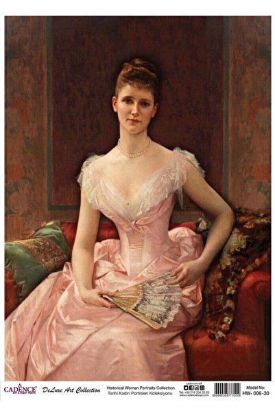 Cadence Tarihi Kadın Portreleri Pirinç Dekopaj Kağıdı Koleksiyonu Hw 006