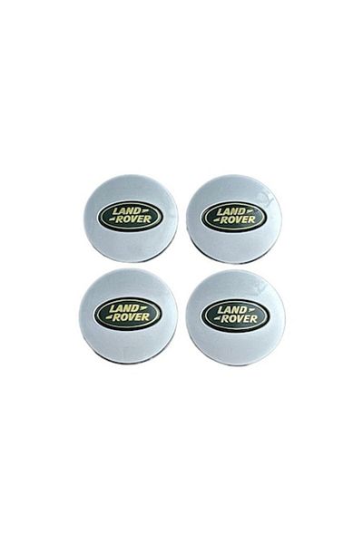 MAF Set 4 capace jante LAND ROVER, RANGE ROVER, 62-63mm, Argintiu Verde
