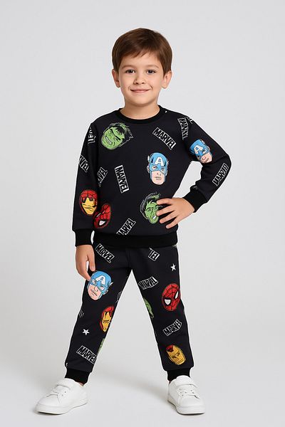 MAXI DRY Long Sleeve Seasonal Boys' Double Bottom Top Set Marvel