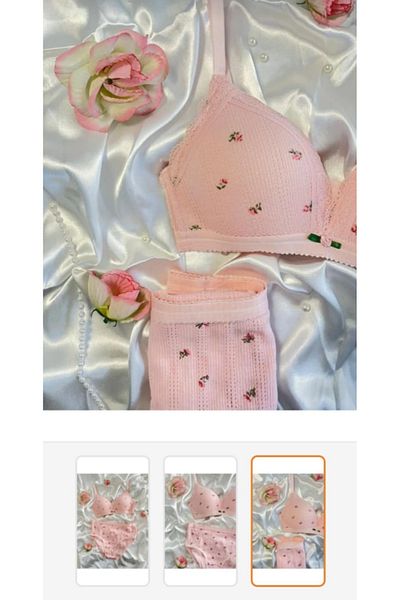 Lotus Koza Soft Cotton Combed Cotton Bra Set