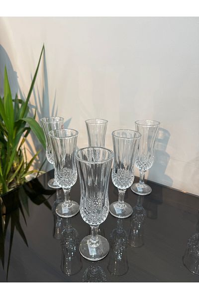 Santara Avangarde 6Li Crystal Flute Model 150 ml Coffee Glass