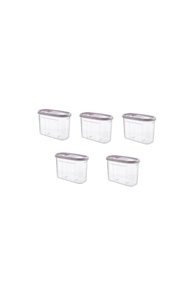 Tuffex Set 5 Food Storage Boxes with Colored Lid, Tuffex, TP379/5
