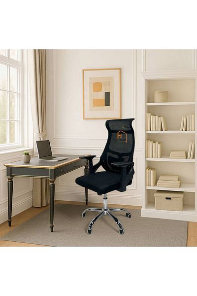 Al Saada Home Office Rotating Chair 126×68×58 - Black