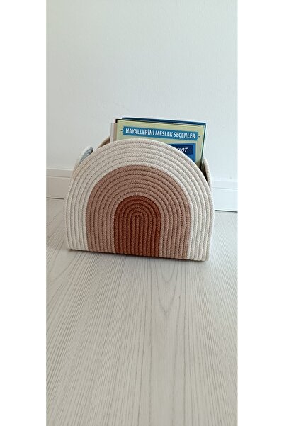 MİESSA Organizator pentru articole pentru bebeluși pentru dormitorul bebelușului, coș decorativ curcubeu, organizator pentru cameră