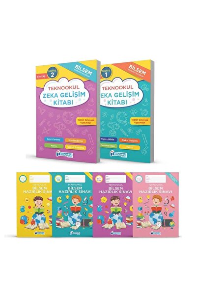 Teknookul Yayınları 1. Sınıf Bilsem Sınavı Hazırlık Seti Seviye 1 ve Seviye 2 Sv