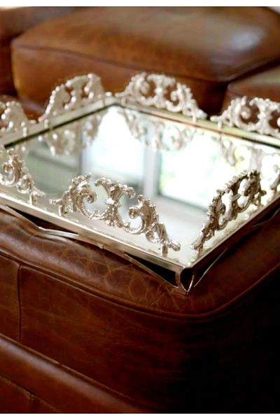 Santara Avangarde Silver Superior Quality Casting Garden Tray