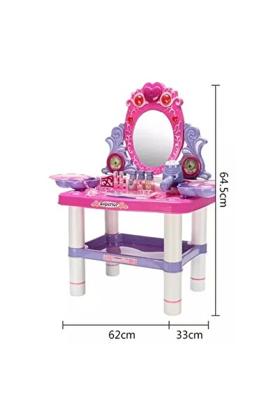 rexa Kids Musical Beauty Play Set Dressing Table With Mirror And Light