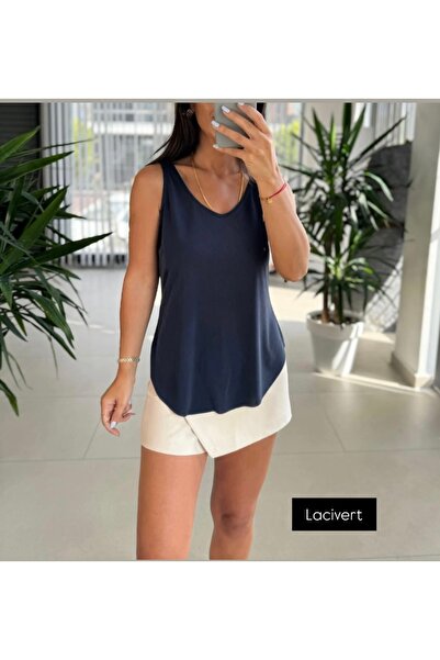 BEBE PLUS Altı kesik salaş Modal Atlet