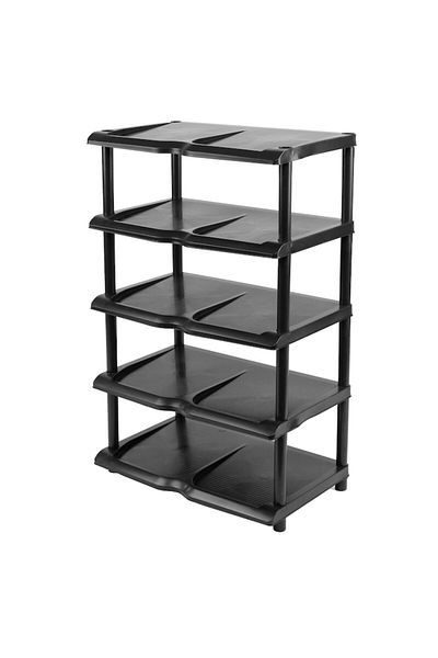 Proff Suport pentru pantofi, 5 niveluri, negru