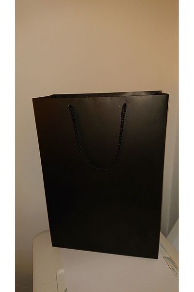 ambalajeonlineRO Sacose-pungi plastifiate negre pentru cadouri 24x10x34 cm-set 100 bucati.