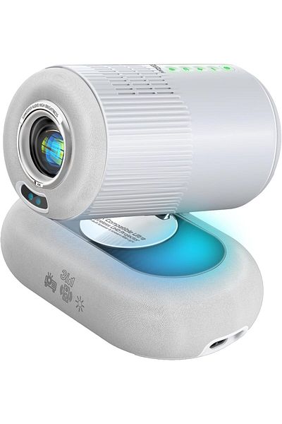 Promate جهاز عرض LCD لاسلكي بدقة 4K مع نظام Android 13