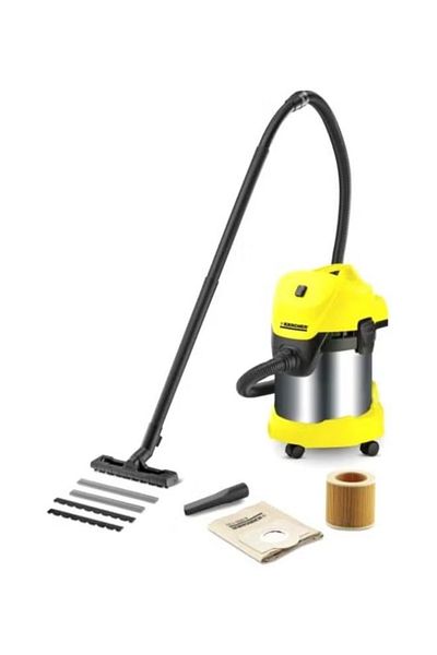 Karcher مكنسة كهربائية متعددة الأغراض للتنظيف الرطب والجاف بسعة 17 لترًا وقوة 1000 واط