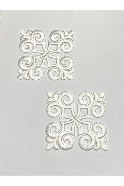 karantuhafiye Colorful Iron-On Embroidery Applique/Medium Size Colorful Applique Set of 2 # 7