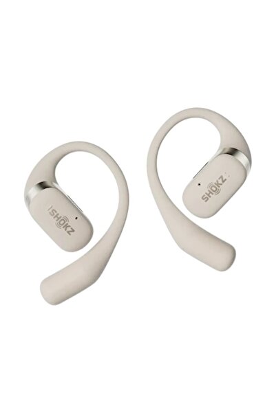 Shokz OpenFit True Wireless Sport Bluetooth Headphones, Beige
