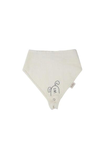 NW NessiWorld Muslin Apron with Pacifier Strap 837 Ecru