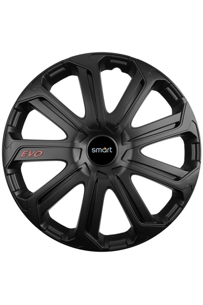 Autohelix MSA Set de 4 capace de jantă Evo negre R14, pentru Smart