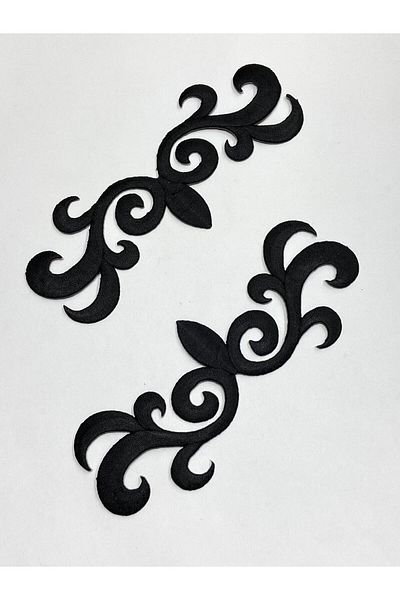 karantuhafiye Colorful Iron-On Embroidery Applique/Medium Size Colorful Applique Set of 2 # 9