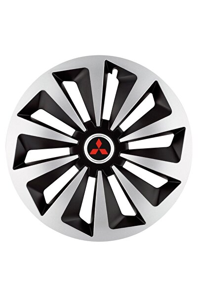 Autohelix MSA Set de 4 capace jante Fox Gri-Negru R17 pentru gama auto Mitsub...