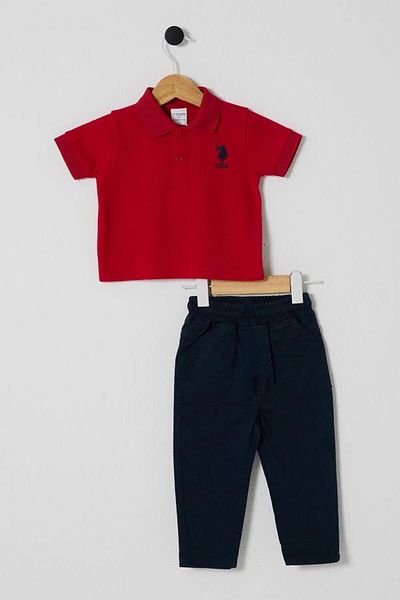 U.S. Polo Assn. Kids U.S Polo USB 2624 Assn Baby Boy 2 Piece Set