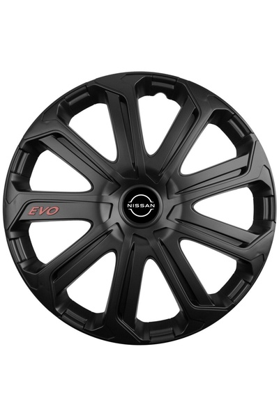 Autohelix MSA Set de 4 capace de jantă Evo Black R16, pentru Nissan nou