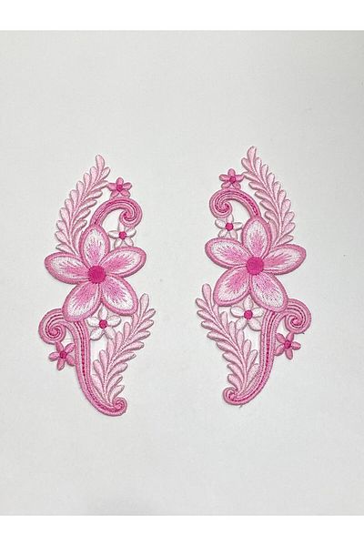 karantuhafiye Colorful Iron-On Embroidery Applique / Colorful Applique Set of 2 # 4