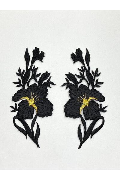 karantuhafiye Colorful Iron-On Embroidery Applique / Colorful Applique Set of 2 # 5