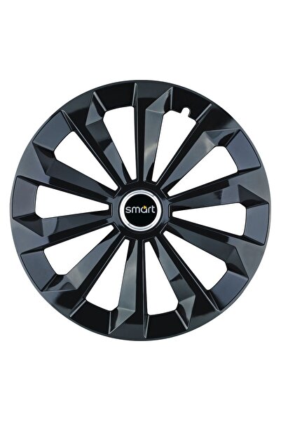 OEM Set de 4 capace de jantă Fame negre R14 pentru gama de mașini Smart