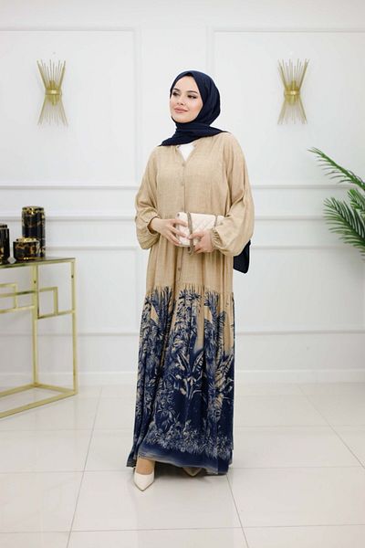 VALENS BOUTİQUE Women's Hijab Dress, Buttoned Dress