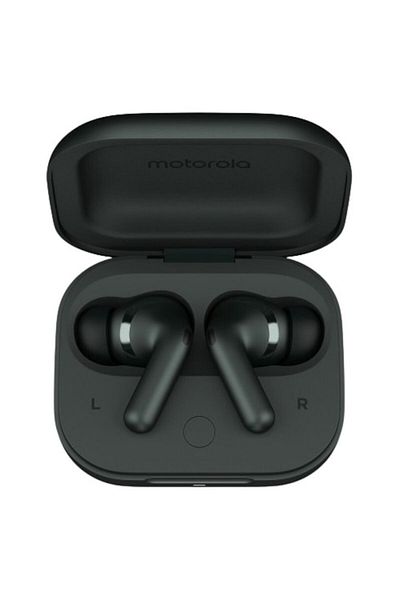Motorola Buds+ Flute, Sunet de la Bose, True Wireless, Bluetooth, Dolby Atmos, ANC inteligent, Gri pădure