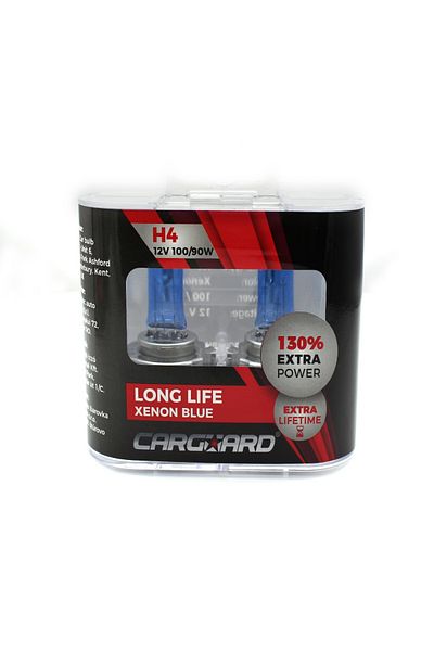 OEM Set de 2 becuri halogen H4, 100W +130% intensitate - Durată lungă de viață - CARGUARD