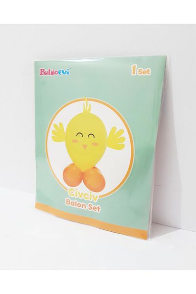 renkli çiçekler Chick Balloon Set Toy Chick Balloon for Kids