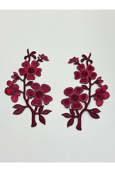 karantuhafiye Colorful Iron-On Embroidery Applique / Colorful Applique Set of 2 # 1