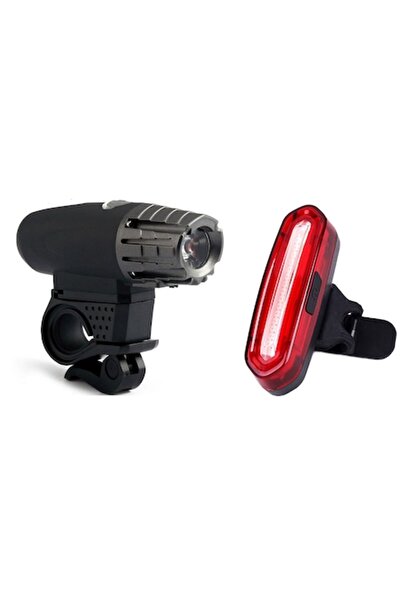 Carsons Σετ μπροστινών φώτων και πίσω φώτων φρένων, επαναφορτιζόμενα με USB, ...