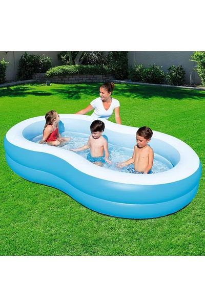 BESTWAY مسبح عائلي كبير على شكل بحيرة 262x157x46 سم