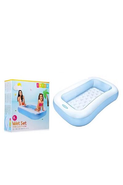 rexa مسبح أطفال قابل للنفخ من إنتكس - 1.66 متر × 100 سم - مسبح أطفال بأرضية ناعمة