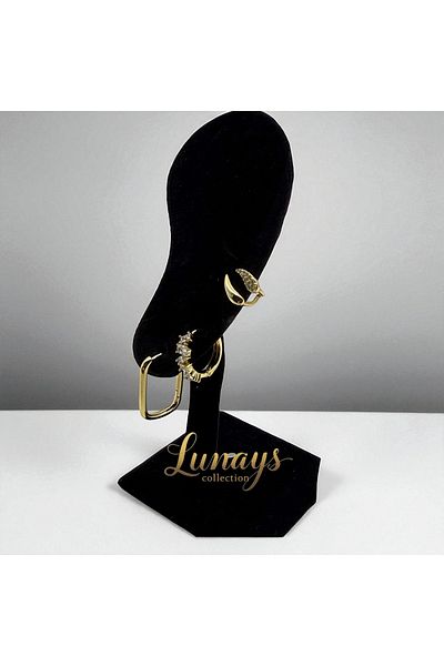 Lunays مجموعة أقراط دائرية مكونة من 3 قطع من تصميم Xuping Aura